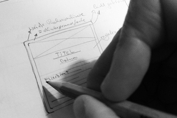 Konzept Webdesign